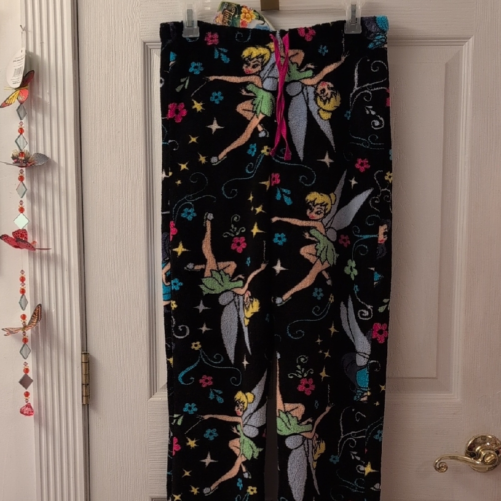 NWT Y2K Tinkerbell Furry Sleep Pants